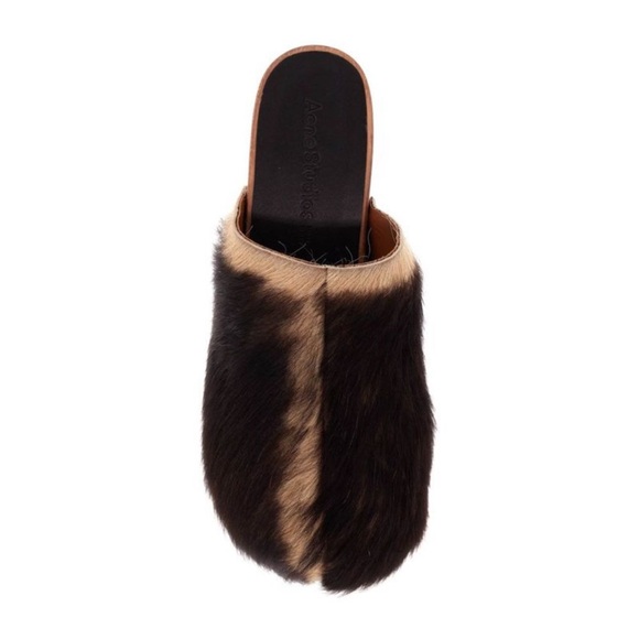 Acne Studios Clogs Calf Hair Platform in Pony Hair - Picture 3 of 14